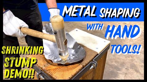 how to shrink sheet metal with hammer and dolly|hammer and dolly shrink.